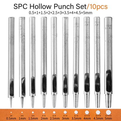 SPC Round Hole Punch Alloy Tool Steel 0.5-30mm | WUTA