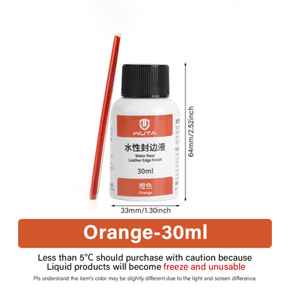 WUTA Leather Edge Paint 30/100ml – Water Based Edge Dye & Finish for Leather & Repair