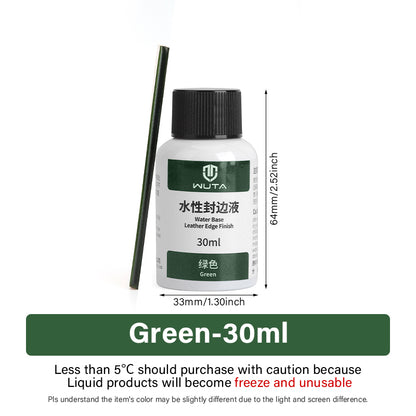 WUTA Leather Edge Paint 30/100ml – Water Based Edge Dye & Finish for Leather & Repair