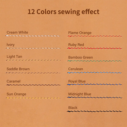 0.35mm/0.45mm/0.55mm/0.65mm Polyester Hand Sewing Round Waxed Thread | WUTA