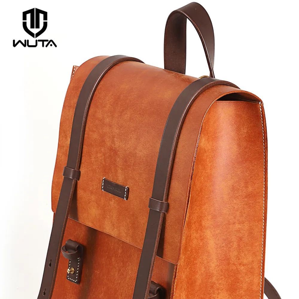 WT882 Leather Cambridge-style Retro Backpack PDF Pattern | WUTA