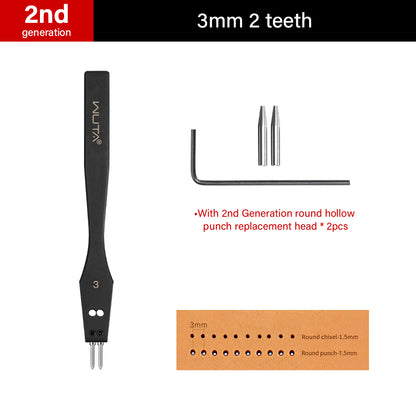 2nd Generation Removable Round Circle Leather Hole Punch | WUTA