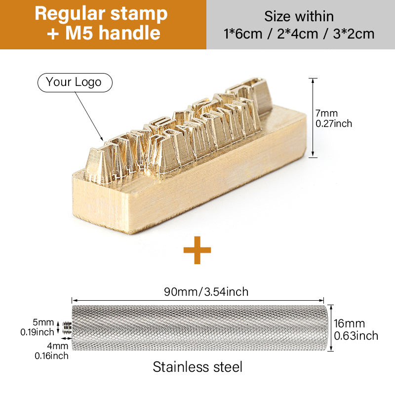 Customized Leather Brass Stamp Custom Logo Copper Mold | WUTA