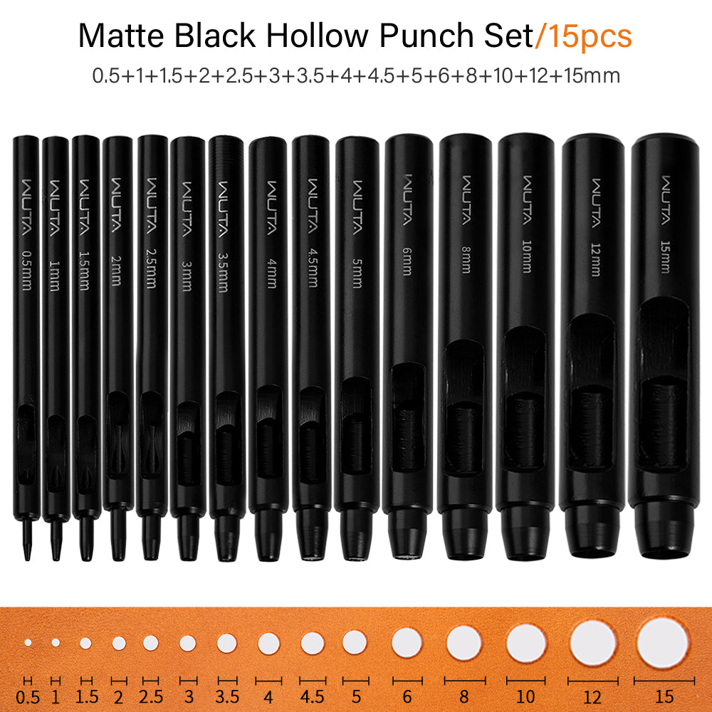 WUTA Electrophoretic Coating Round Hole Punch Leather Hollow Punch