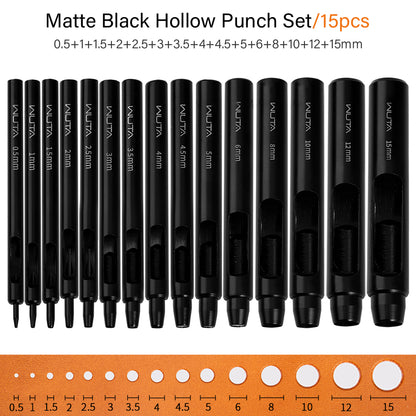 WUTA Electrophoretic Coating Round Hole Punch Leather Hollow Punch