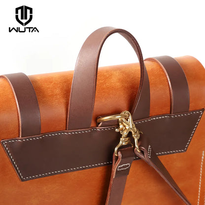 WT882 Leather Cambridge-style Retro Backpack PDF Pattern | WUTA