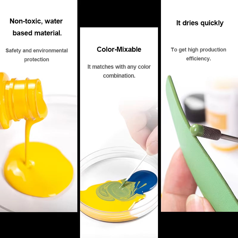 WUTA 30ml Professional Leather Edge Paint Oil Dye Edge Dressing Color Coats Leather Finish Supplies DIY Craft Leather Shoe Edges