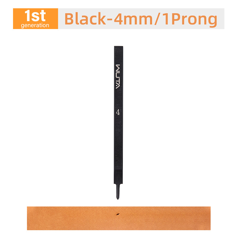 High Polished Leather Chisel Tool Diamond Thorn Iron Hole Punch| WUTA