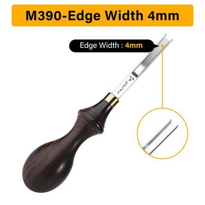 M390/DC53 Die Steel Wide Edger Skiver Edge Beveler Leather Skiving Thinning Tool | WUTA