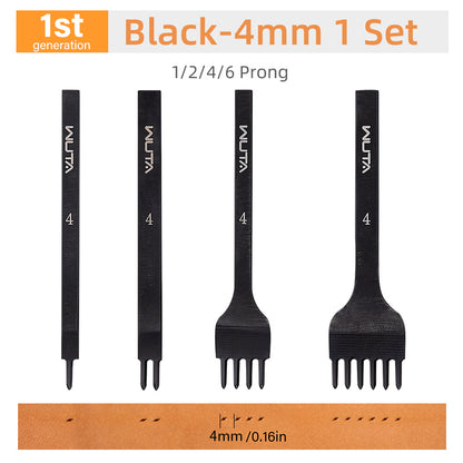 High Polished Leather Chisel Tool Diamond Thorn Iron Hole Punch| WUTA