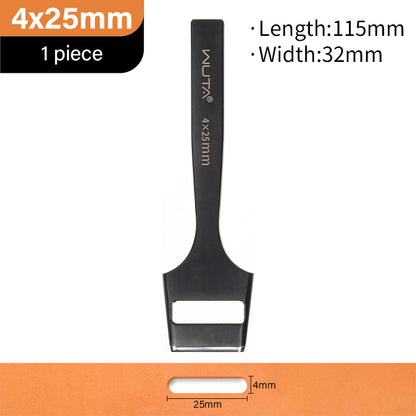 WUTA Leather Belt Hole Puncher Oval Hole Strap Watch Band Flat Punches Heavy Duty Oblong Punch Tools