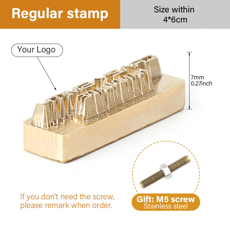 Customized Leather Brass Stamp Custom Logo Copper Mold | WUTA