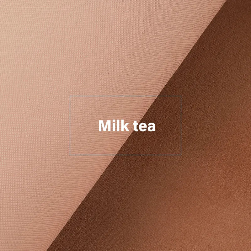 Irregular First Layer Cowhide Genuine Leather Cross Pattern Leather |WUTA