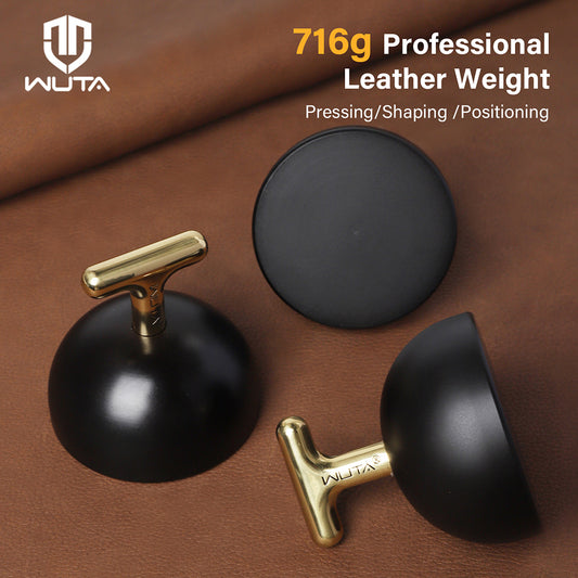 WUTA Leather Weight Paperweight 716g Titanium-Coated Stainless Steel Leathercraft Tool