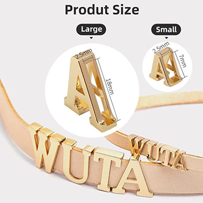 Bag Hardware Accessories 26 Letters Decorative Buckles Botton for Handbag Belt | WUTA