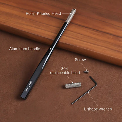 Replaceable Roller Head Leather Edge Paint Applicator Edge Dye Roller Pen| WUTA