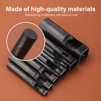 Square Leather Hole Punch Set Oblong Punching Tool | WUTA