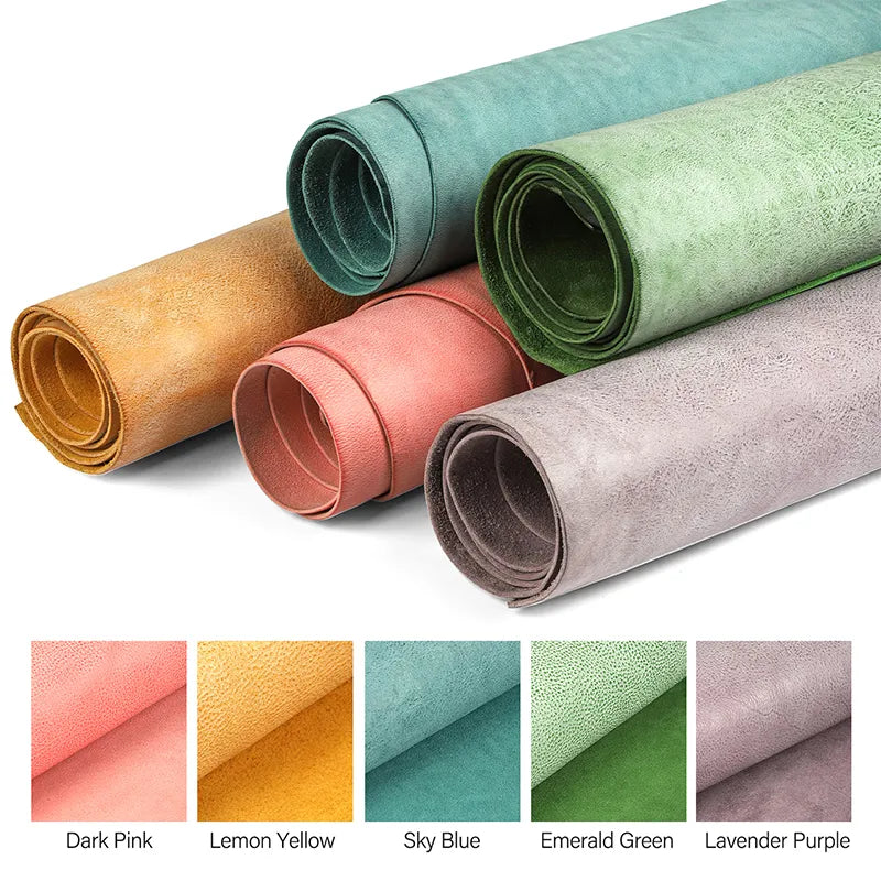 Vintage White Wax MBOX Leather Tumbled Cowhide Veg-Tanned Leather| WUTA