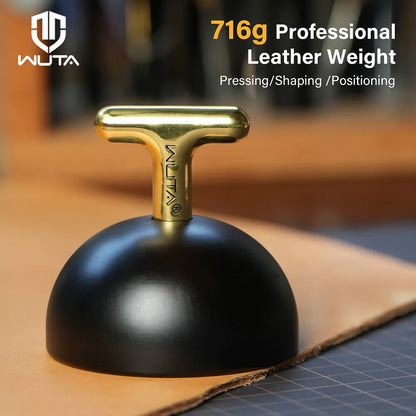 WUTA Leather Weight Paperweight 716g Titanium-Coated Stainless Steel Leathercraft Tool