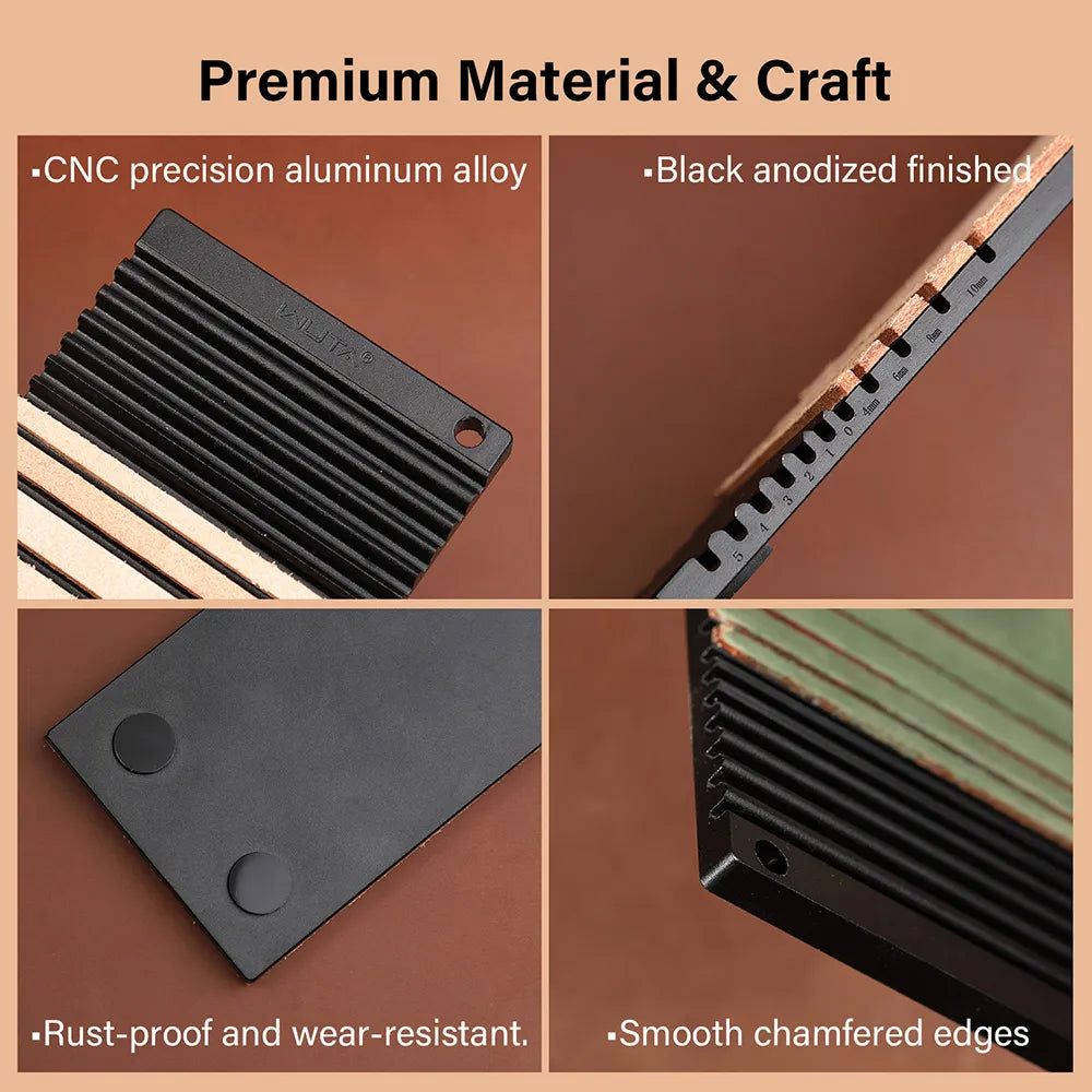 WUTA Edge Beveler Sharpener – Multifunctional Leather Sharpening Tool for Edge Bevelers & Knives