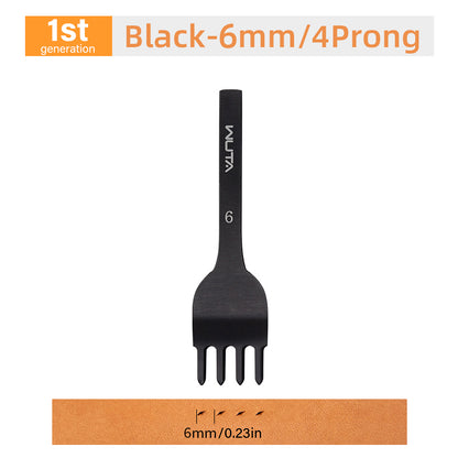 High Polished Leather Chisel Tool Diamond Thorn Iron Hole Punch| WUTA