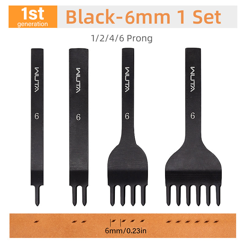 High Polished Leather Chisel Tool Diamond Thorn Iron Hole Punch| WUTA