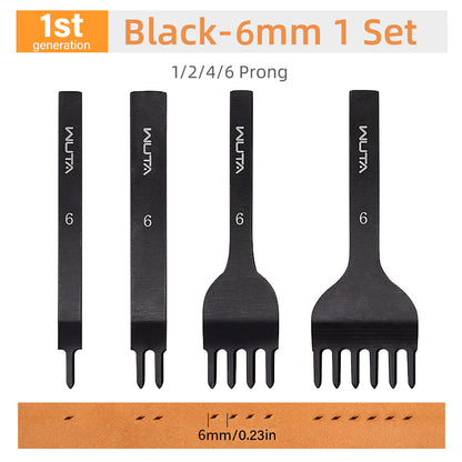 High Polished Leather Chisel Tool Diamond Thorn Iron Hole Punch| WUTA