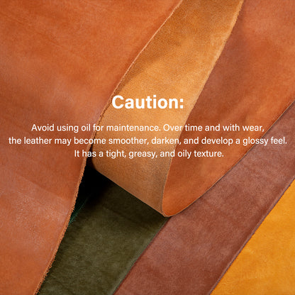 5 Sq.ft Vintage Frosted Vegetable tanned Cowhide Leather First Layer Genuine Leather | WUTA