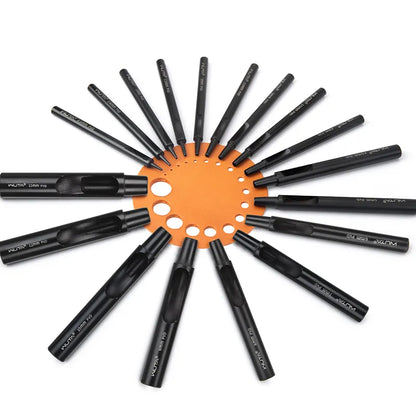 Leather Round Hole Punch Hollow Puncher Black Titanium Plated Punch Hole Tool | WUTA
