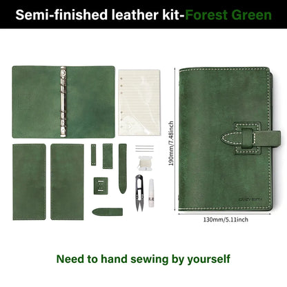 WT831 DIY Binder Journal Notebook Leather Pattern