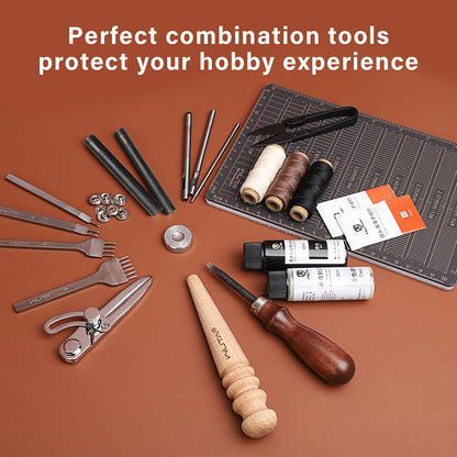 24pcs Basic Leather Craft Tool Set | WUTA