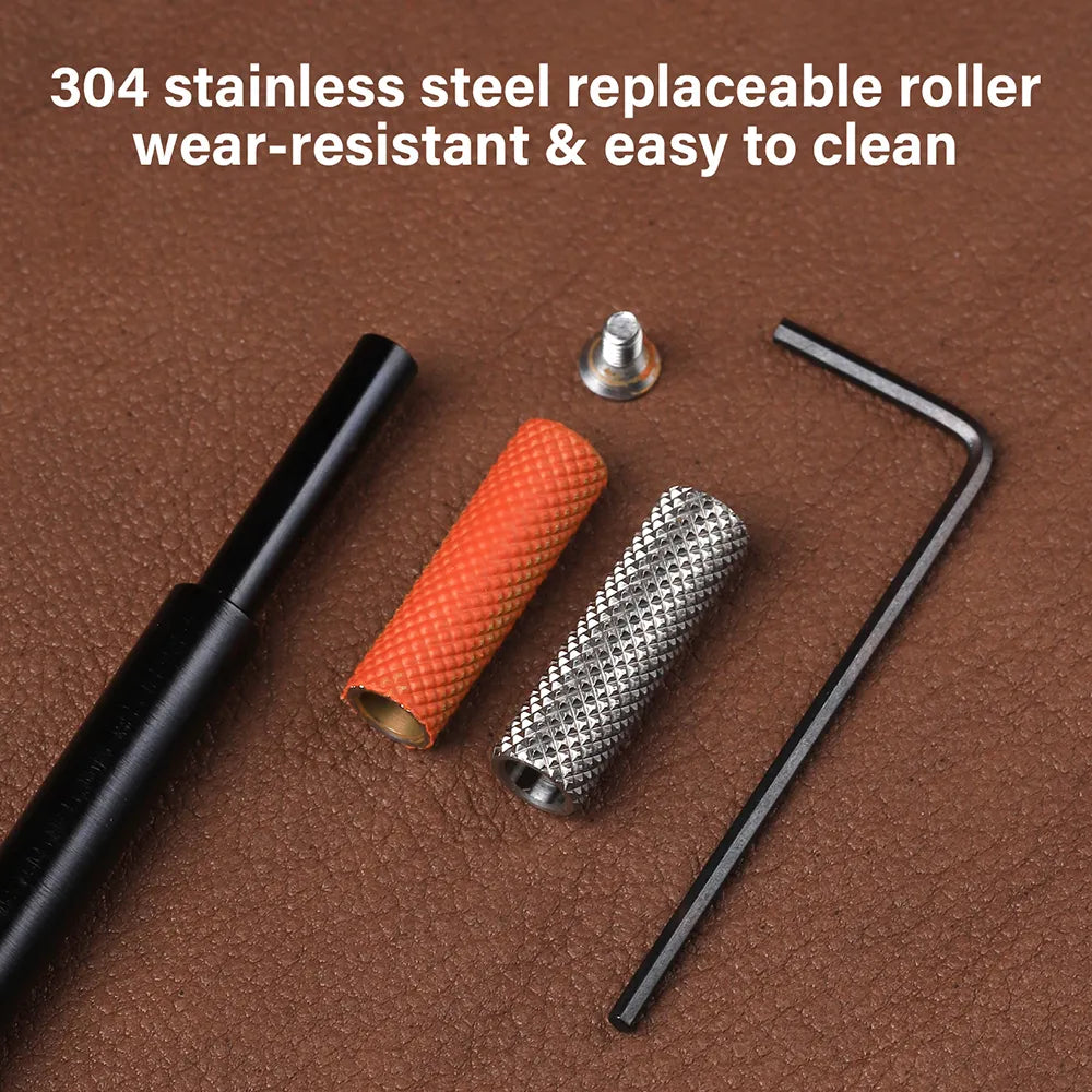 Replaceable Roller Head Leather Edge Paint Applicator Edge Dye Roller Pen| WUTA