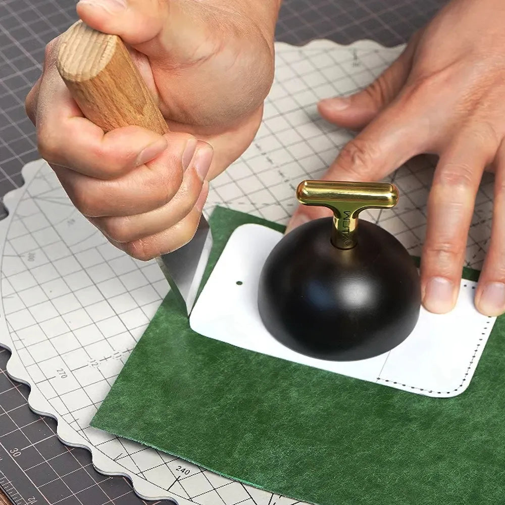 WUTA Leather Weight Paperweight 716g Titanium-Coated Stainless Steel Leathercraft Tool