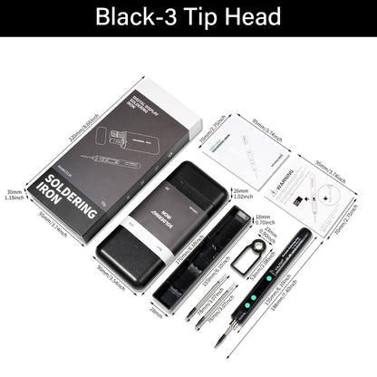 WUTA Cordless Soldering Iron Kit -Rechargeable Portable Soldering Iron with Digital Display