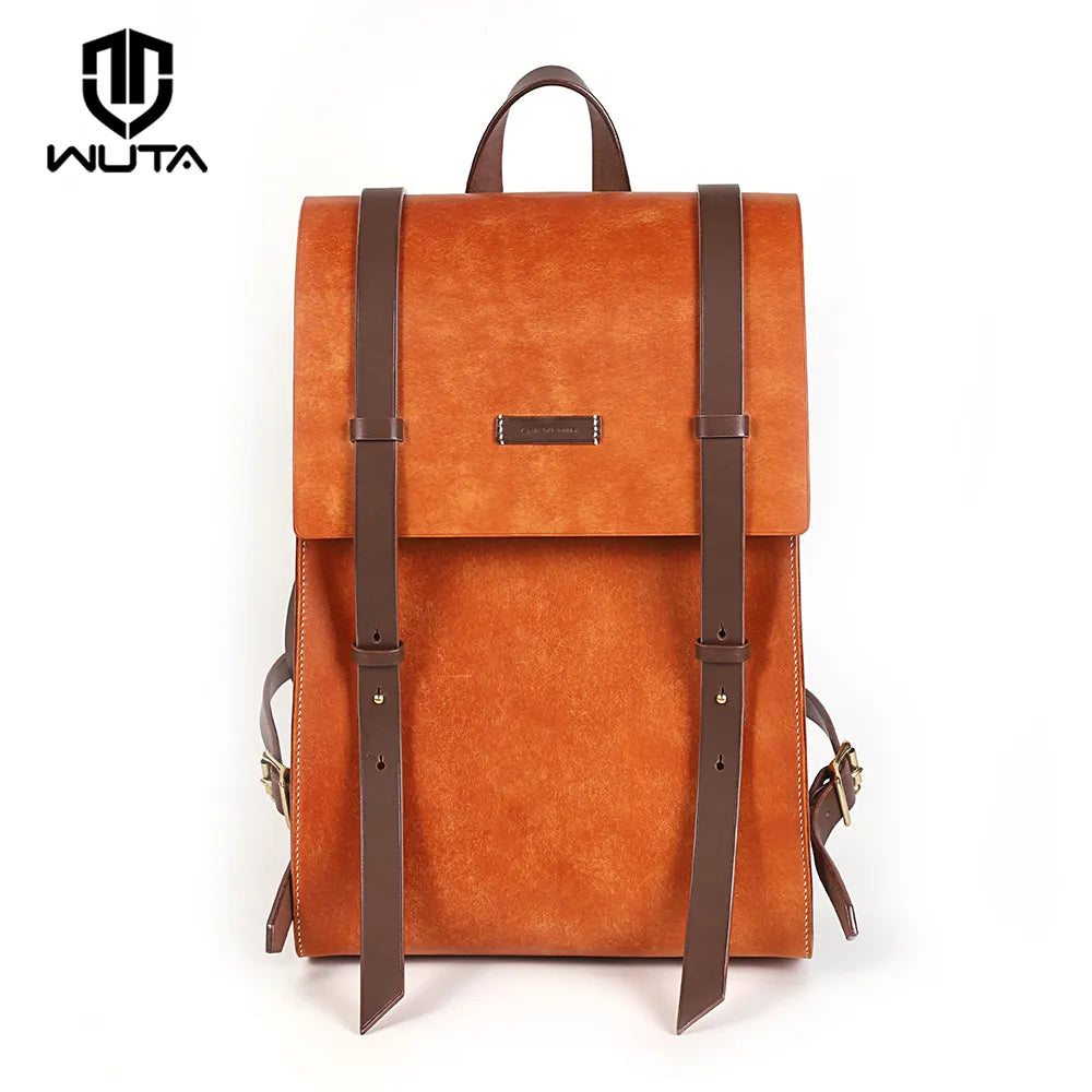 WT882 Leather Cambridge-style Retro Backpack PDF Pattern | WUTA