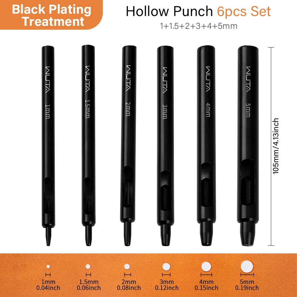 WUTA Electrophoretic Coating Round Hole Punch Leather Hollow Punch