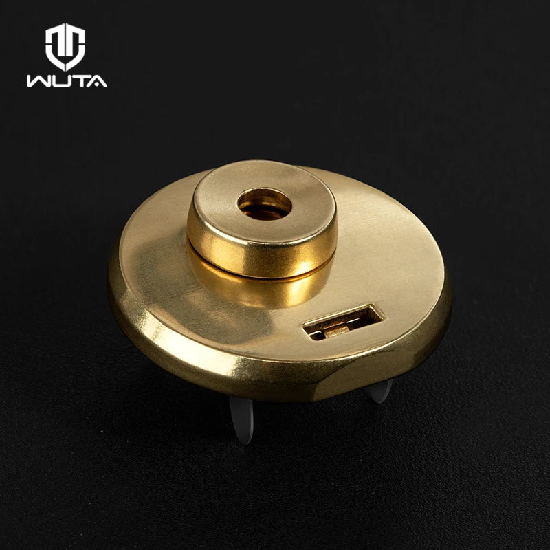 WUTA 100% Brass Bag Lock Accessories Vintage Round Twist Lock Key Meta ...