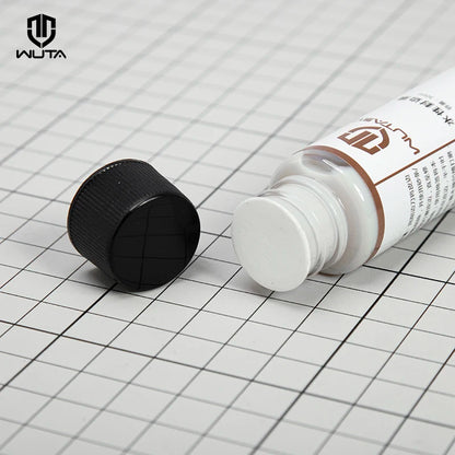 WUTA 1x30ml Leather Surface Treatment Agent Tan-Kote Leather Dye Protective Wax Finish Carnauba Creme White Foggy Waxed Coating