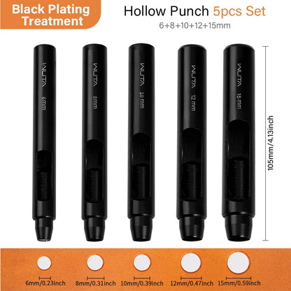 WUTA Electrophoretic Coating Round Hole Punch Leather Hollow Punch