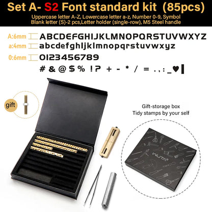 Copper Brass Stamping Letters Numbers Alphabets Symbols Characters Embossing Molds Leather Stamping Tool|WUTA