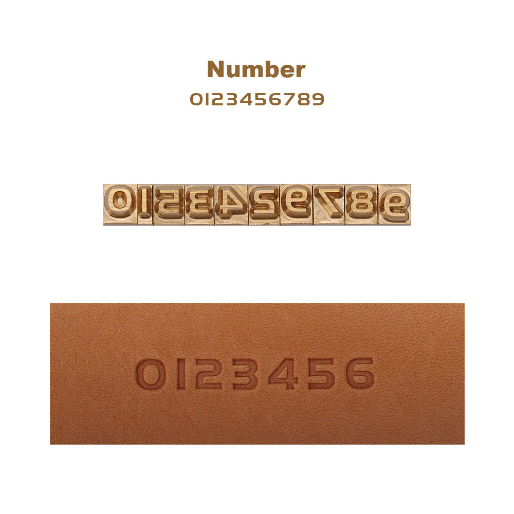 Brass Letter Leather Alphabet / Number Stamp Embossing Stamp Craft Carving Tool Seal Hot Branding CNC Engraving Mold | WUTA