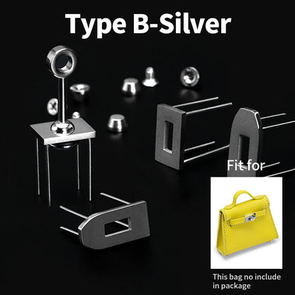 Stainless Steel Clasp Turn Twist Lock Bucket Bag Lock Accessories Key Insert Lock | WUTA