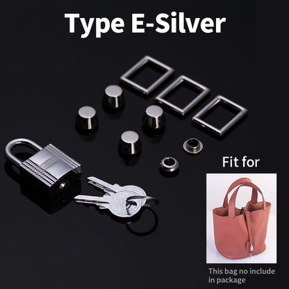 Stainless Steel Clasp Turn Twist Lock Bucket Bag Lock Accessories Key  Insert Lock – WUTA LEATHER
