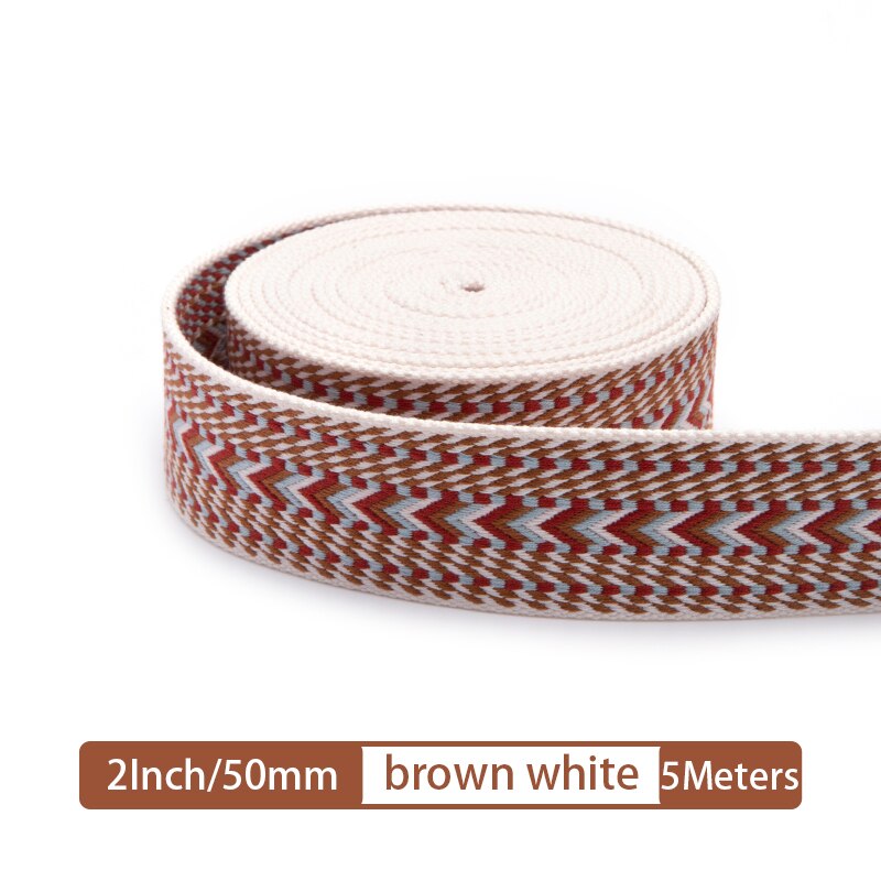 Webbing Strap Canvas Webbing Thick Cotton DIY Craft Belt Strap Accessories 5 Meter 25/50mm | WUTA