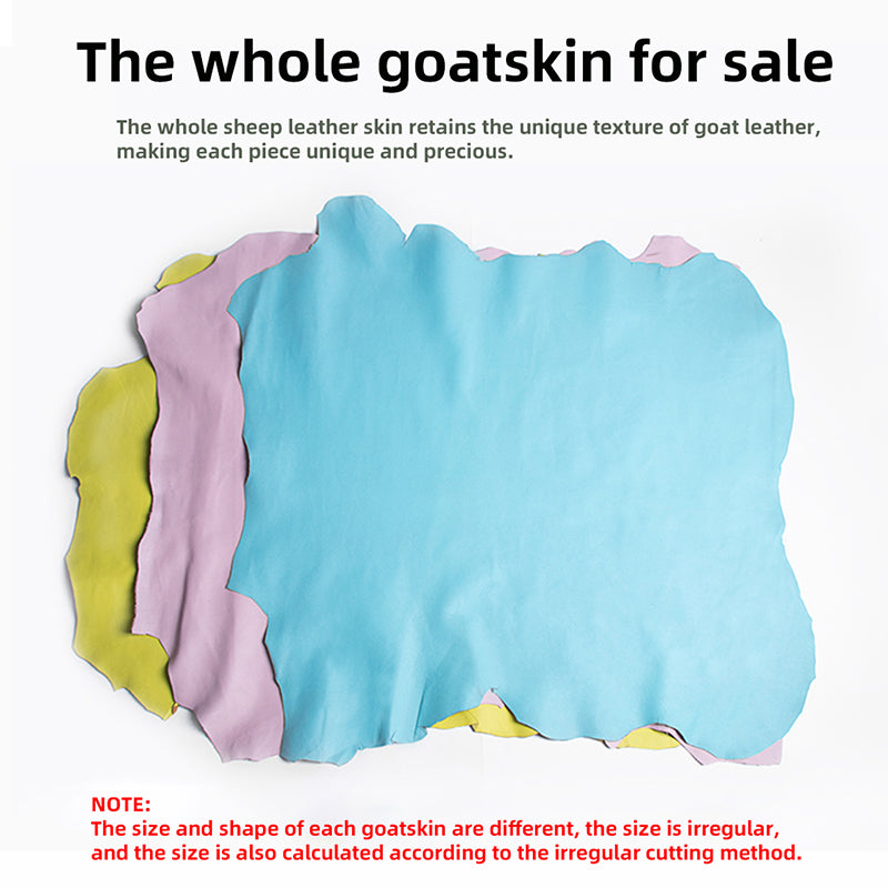 Vegetable Tanned Goatskin Leather Whole Goat Skin Genuine Leather | WUTA