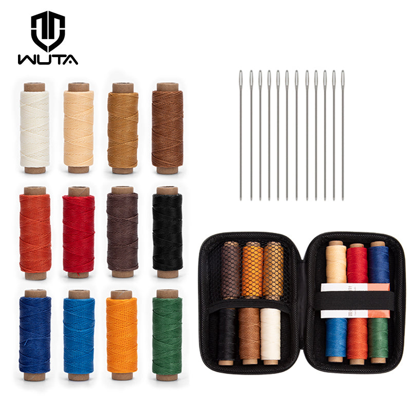 Round Waxed Threads 1Set 12 Colors  Hand Sewing Line | WUTA