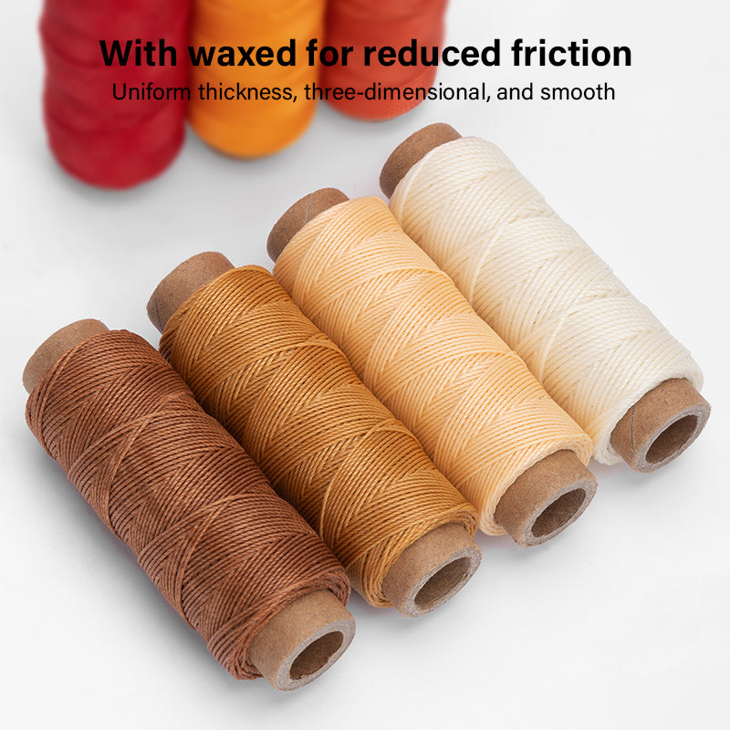 Round Waxed Threads 1Set 12 Colors  Hand Sewing Line | WUTA