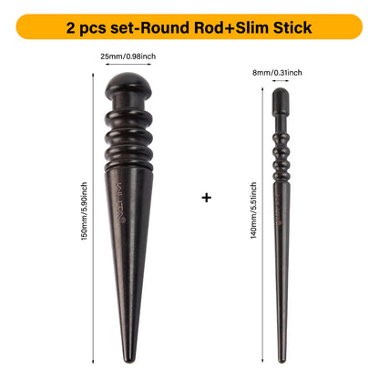 Upgrade Leather Edge Burnisher Ebony Black Wood Leather Polishing Tool Polishing Stick  | WUTA