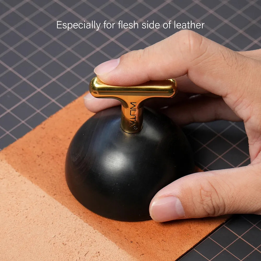 Upgrade Leather Edge Burnisher Ebony Black Wood Leather Polishing Tool Polishing Sticker  | WUTA