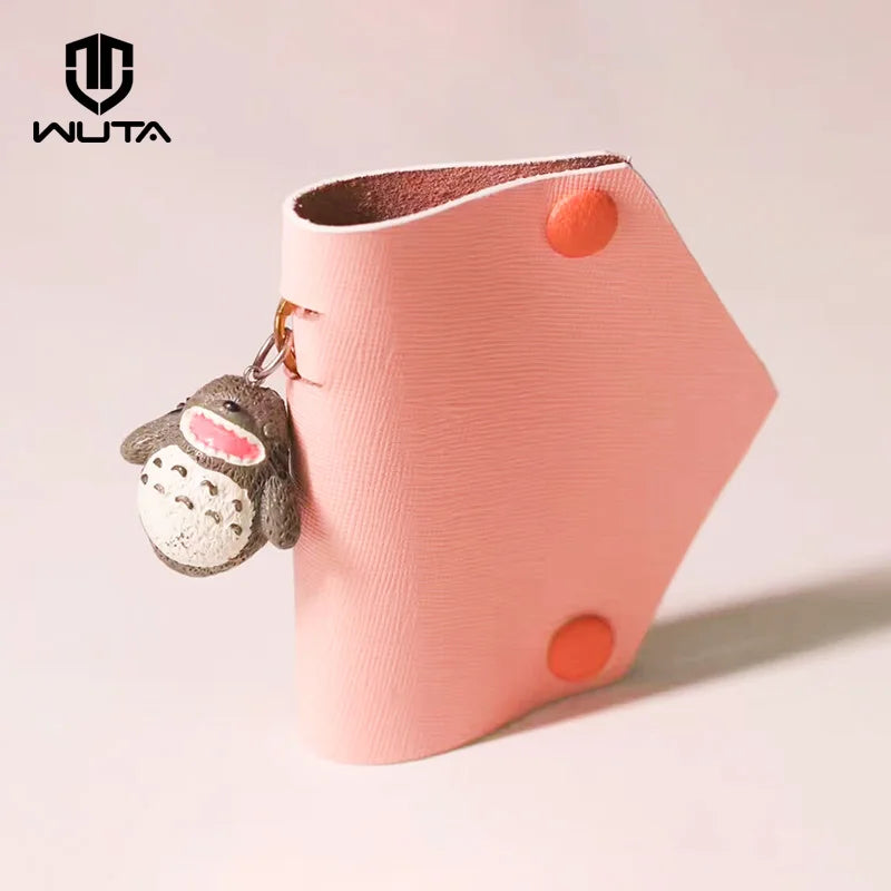 WUTA 4 Set Goat Skin Bag Button Snap Fastener Brass Metal Press Studs